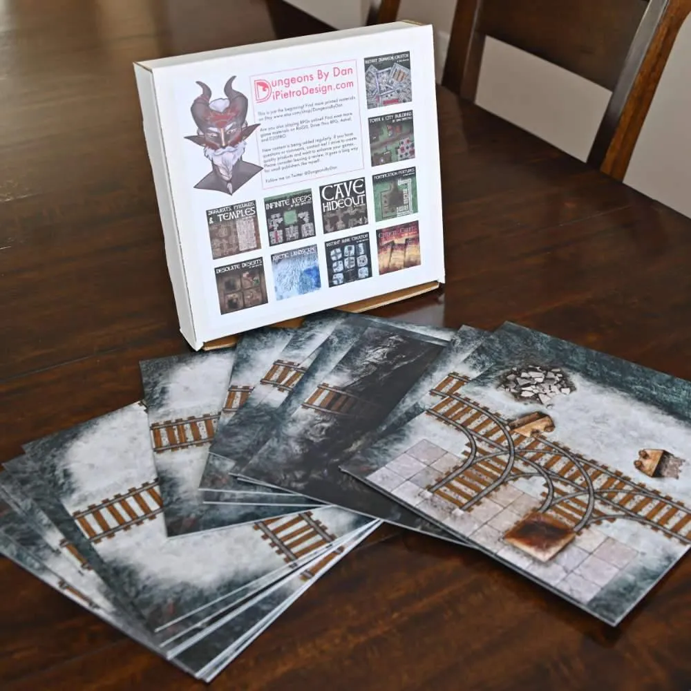 10 Pack Dungeon And Terrain Tiles Bundle