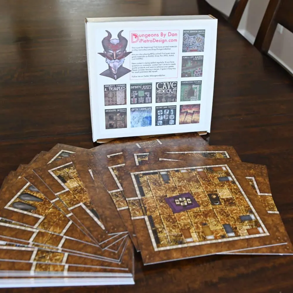 10 Pack Dungeon And Terrain Tiles Bundle