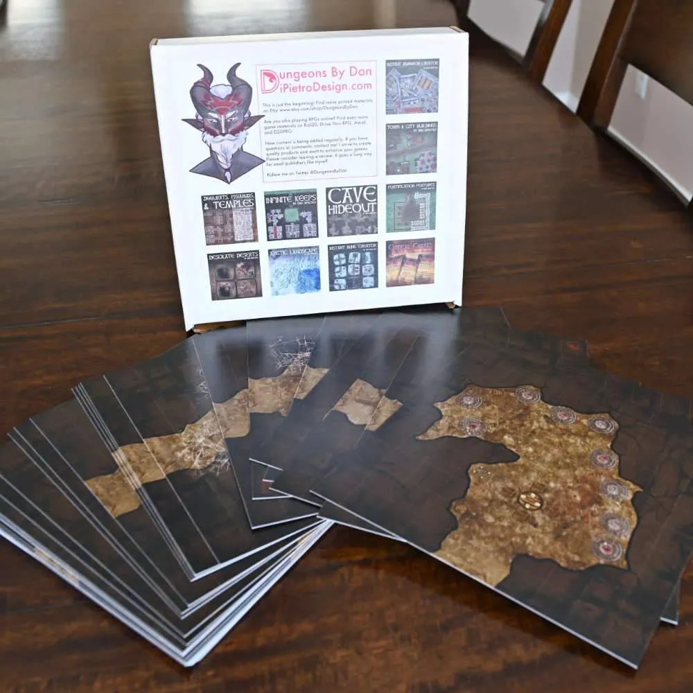 10 Pack Dungeon And Terrain Tiles Bundle