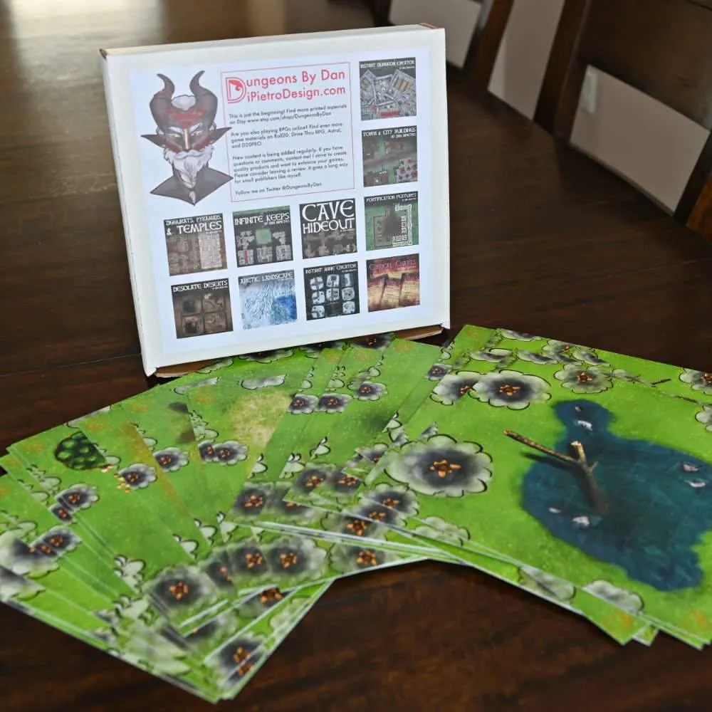 10 Pack Dungeon And Terrain Tiles Bundle