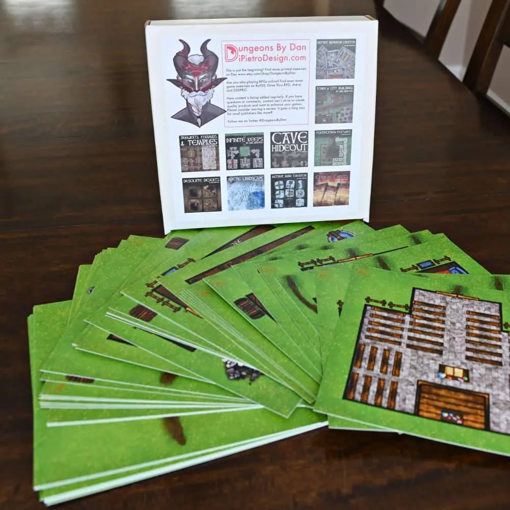 10 Pack Dungeon And Terrain Tiles Bundle