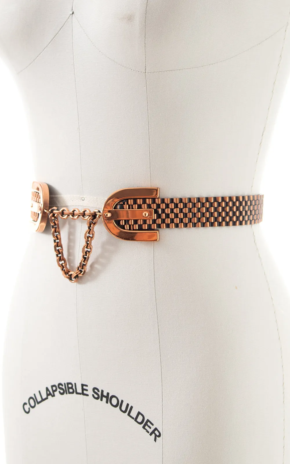 1950s Renoir Copper Chain Cinch Belt | small/medium