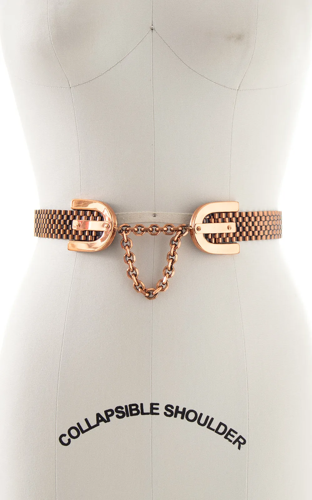 1950s Renoir Copper Chain Cinch Belt | small/medium