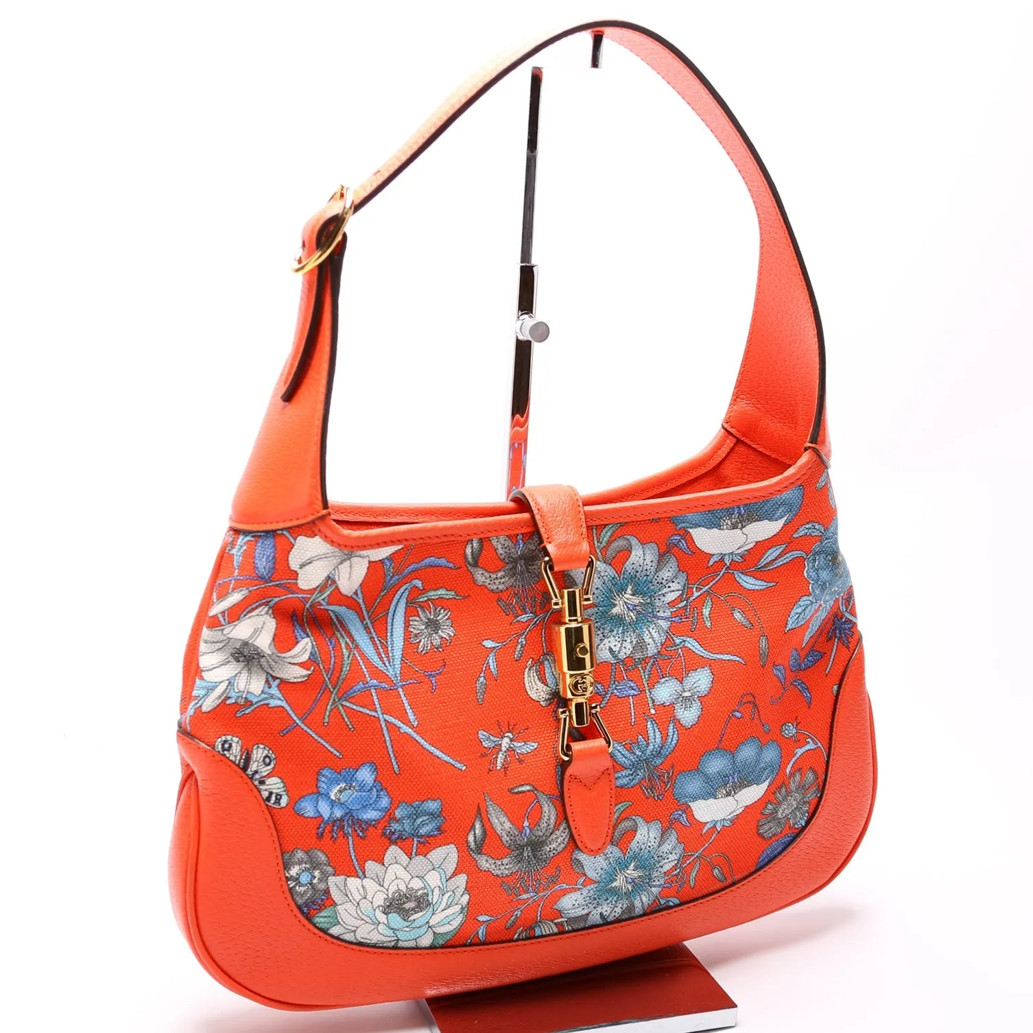 550152 Jackie Medium Flora Canvas Hobo