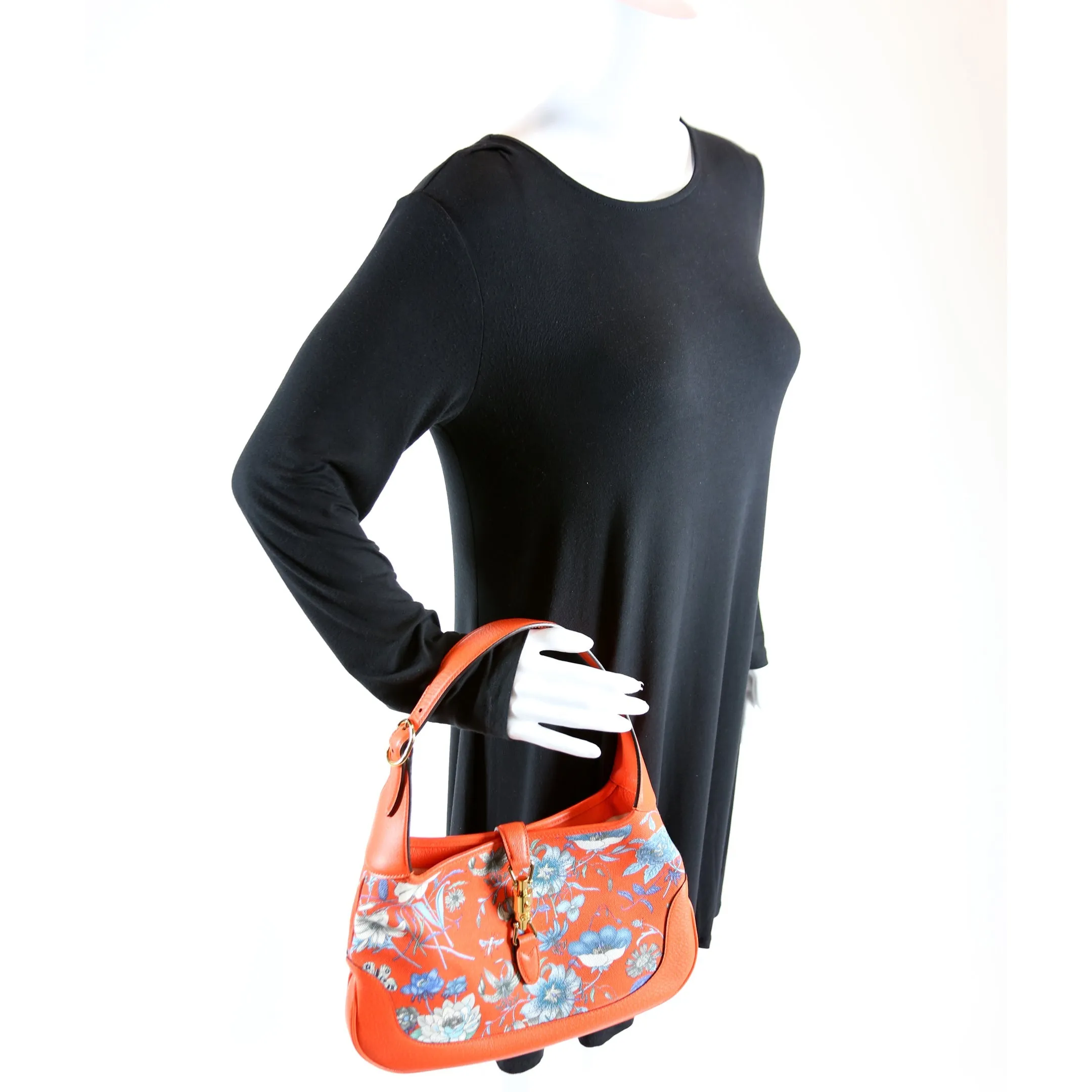 550152 Jackie Medium Flora Canvas Hobo