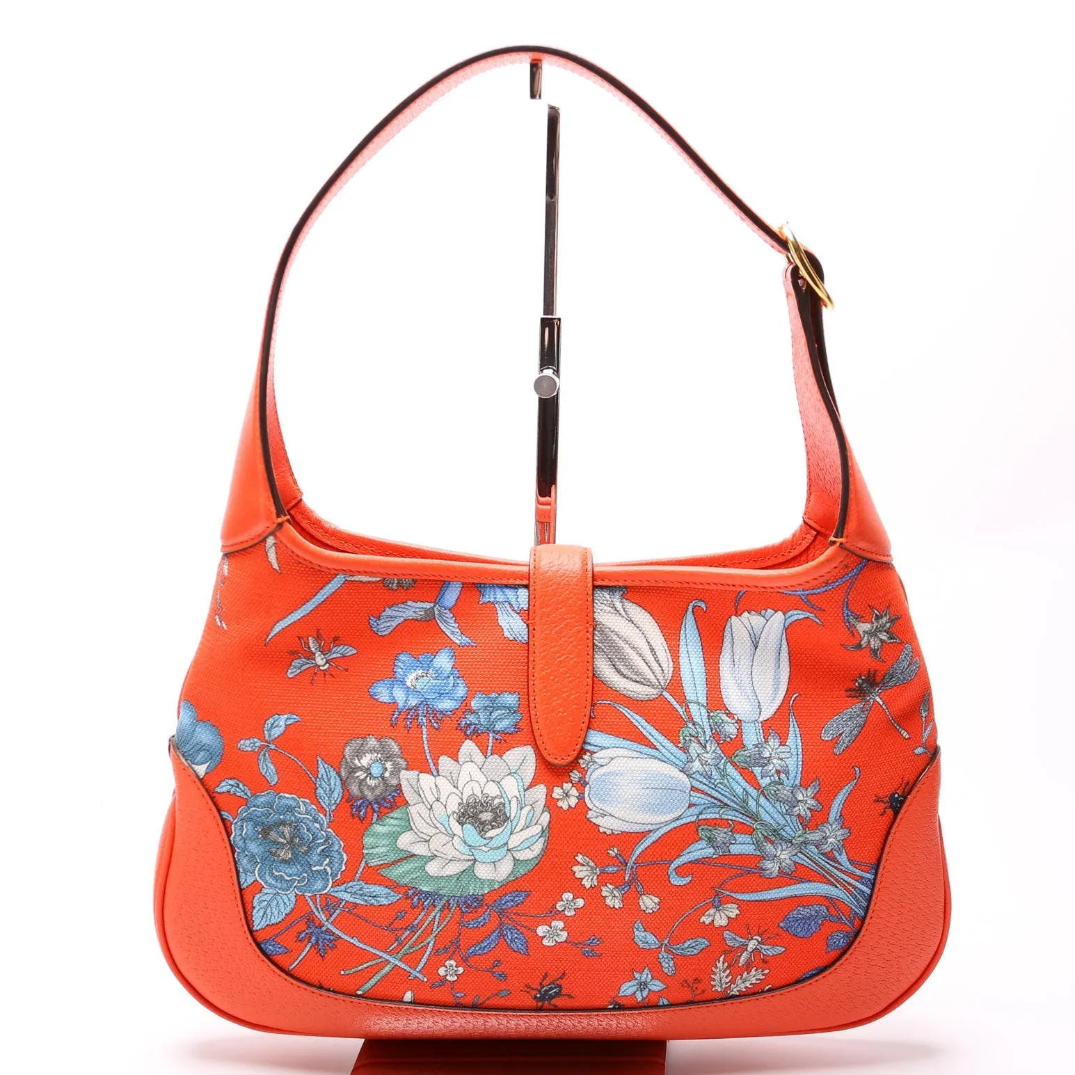 550152 Jackie Medium Flora Canvas Hobo