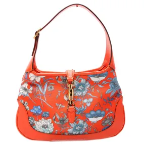 550152 Jackie Medium Flora Canvas Hobo