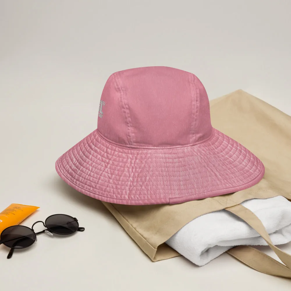 BLKMGL Womens Wide brim bucket hat