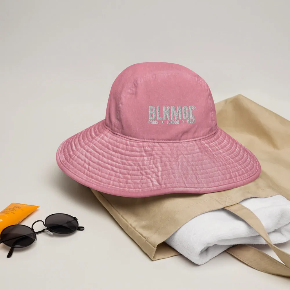 BLKMGL Womens Wide brim bucket hat