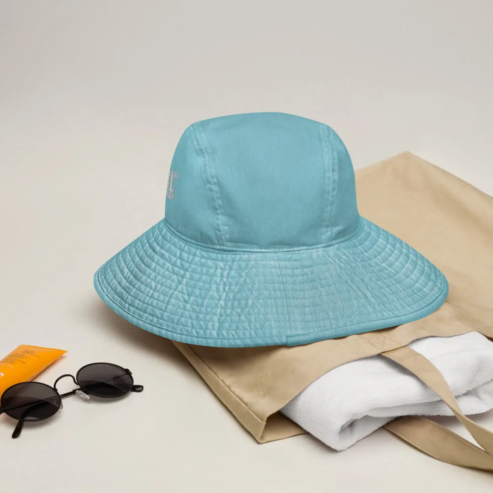 BLKMGL Womens Wide brim bucket hat