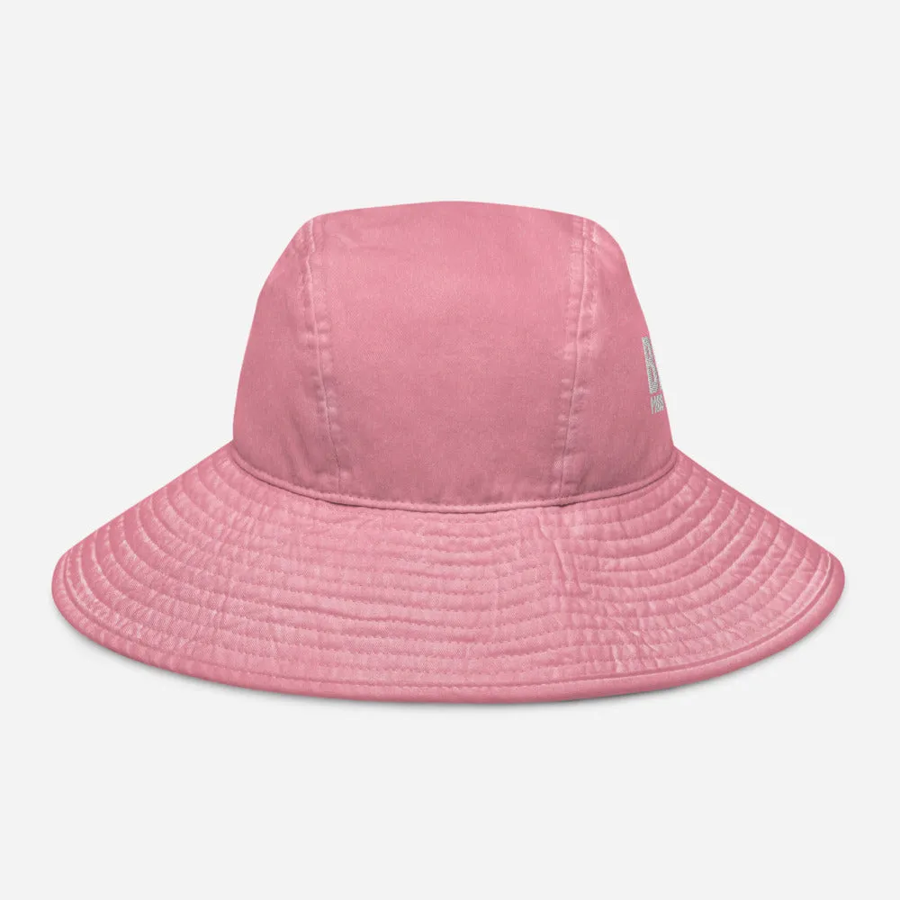BLKMGL Womens Wide brim bucket hat