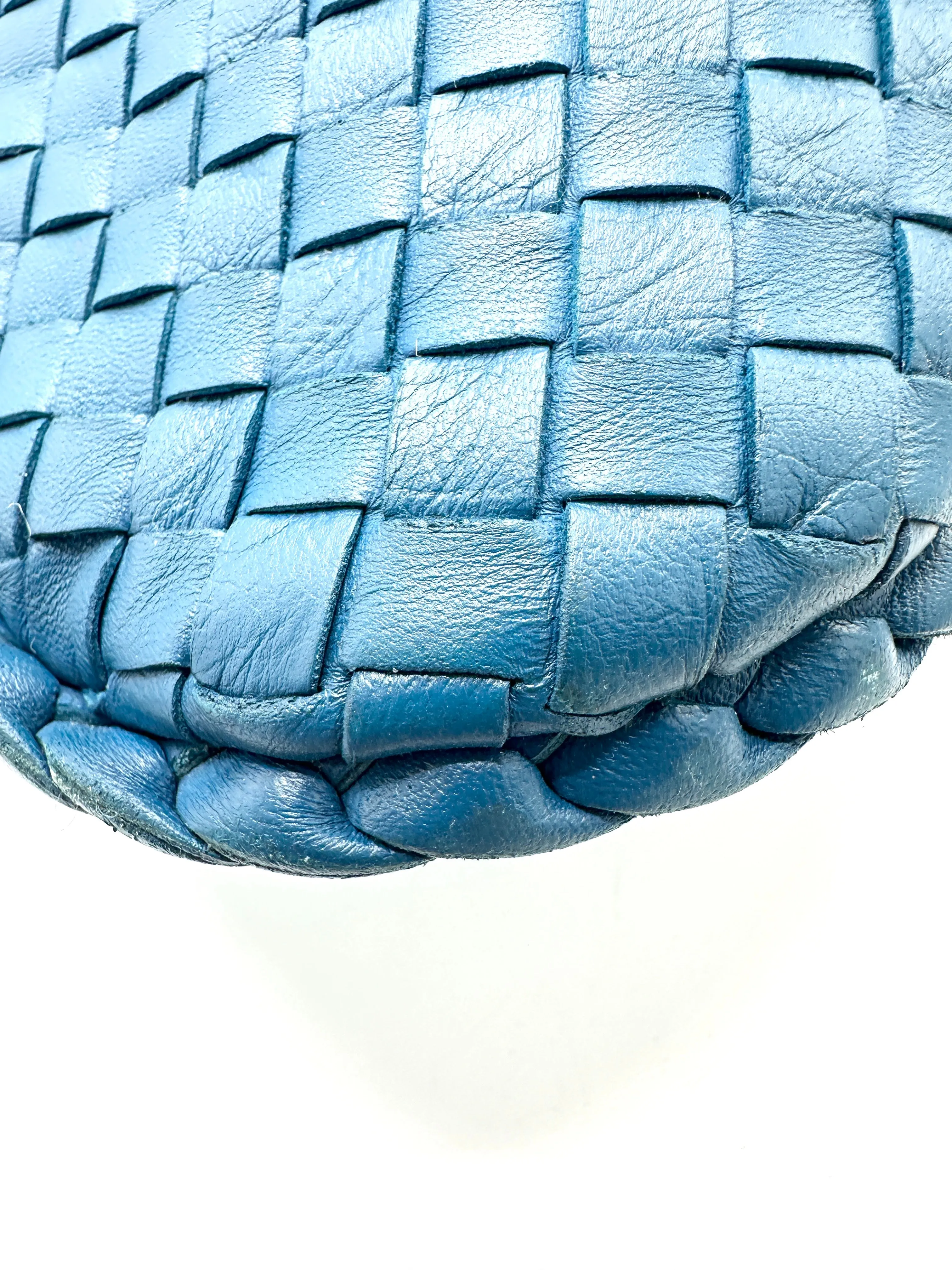Blue Intrecciato XL Hobo Bag