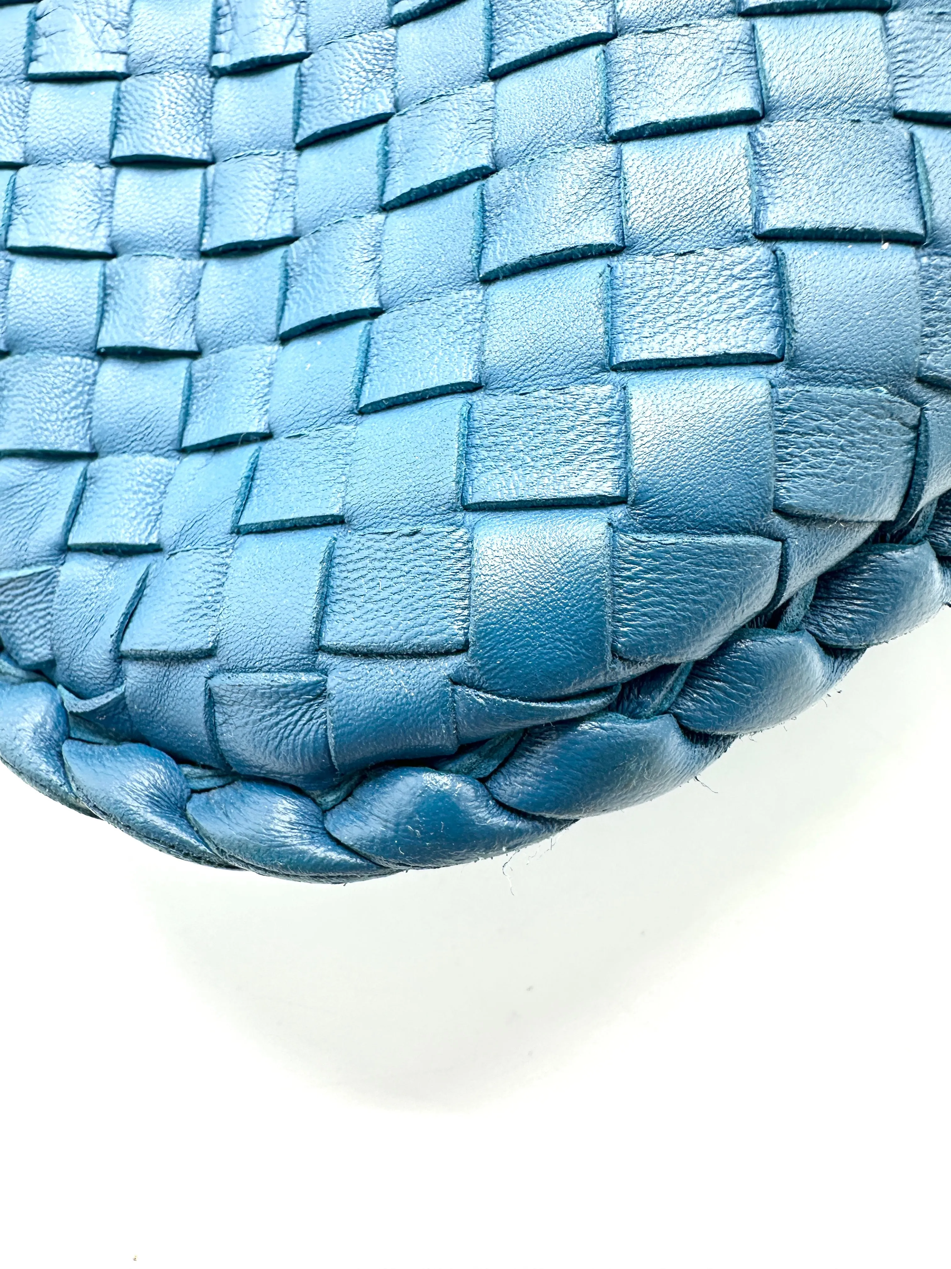 Blue Intrecciato XL Hobo Bag