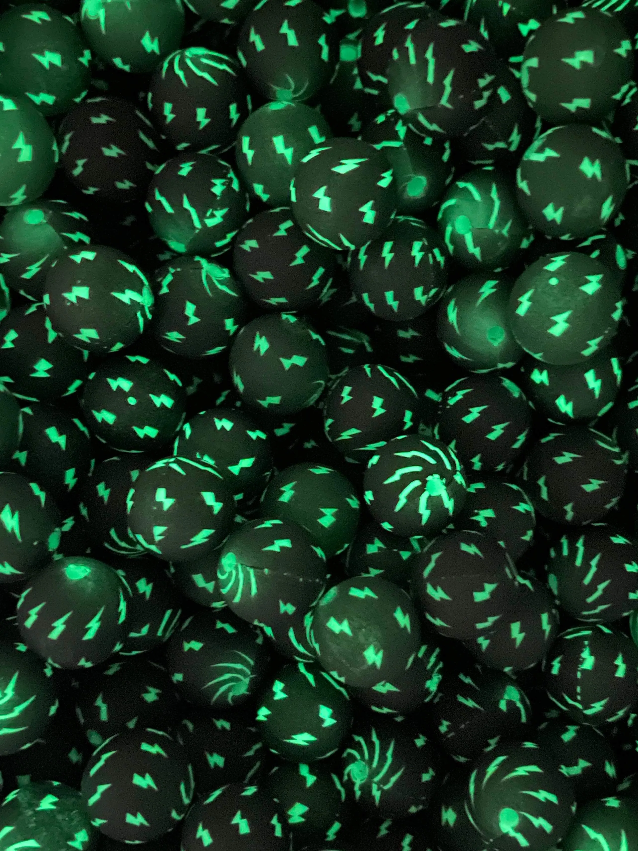 Bolt Printed 15mm Bead
