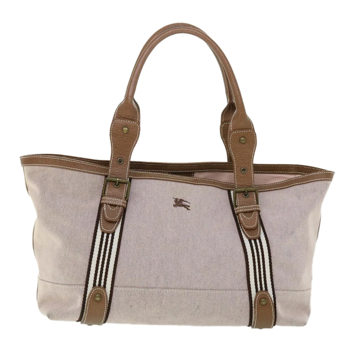 Burberry Blue Label Shoulder Bag Canvas Brown Auth ep1641