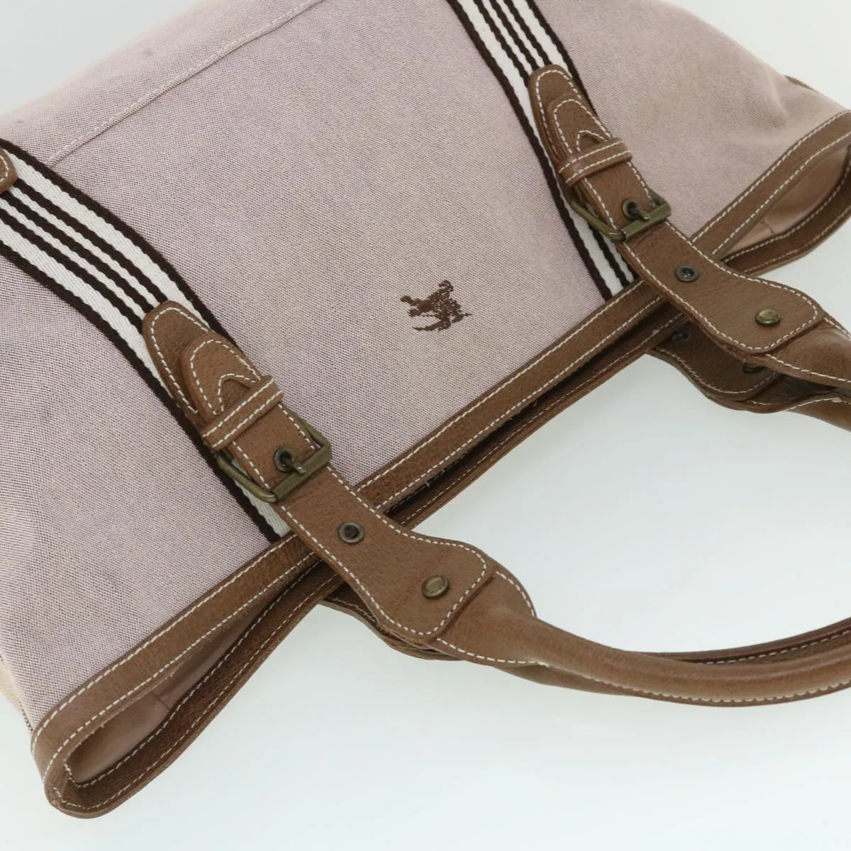 Burberry Blue Label Shoulder Bag Canvas Brown Auth ep1641
