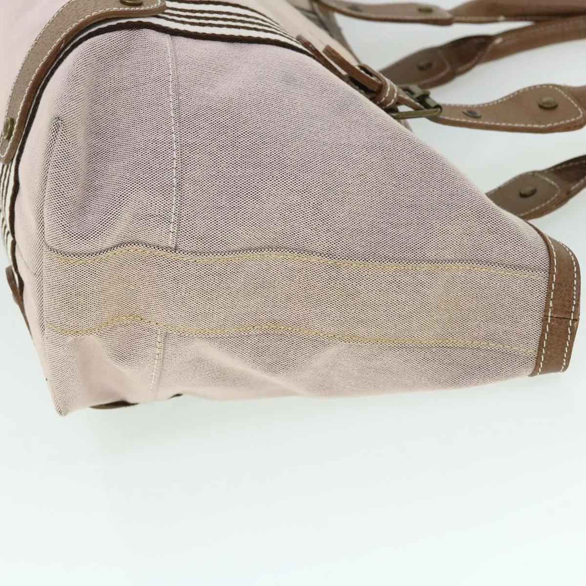Burberry Blue Label Shoulder Bag Canvas Brown Auth ep1641