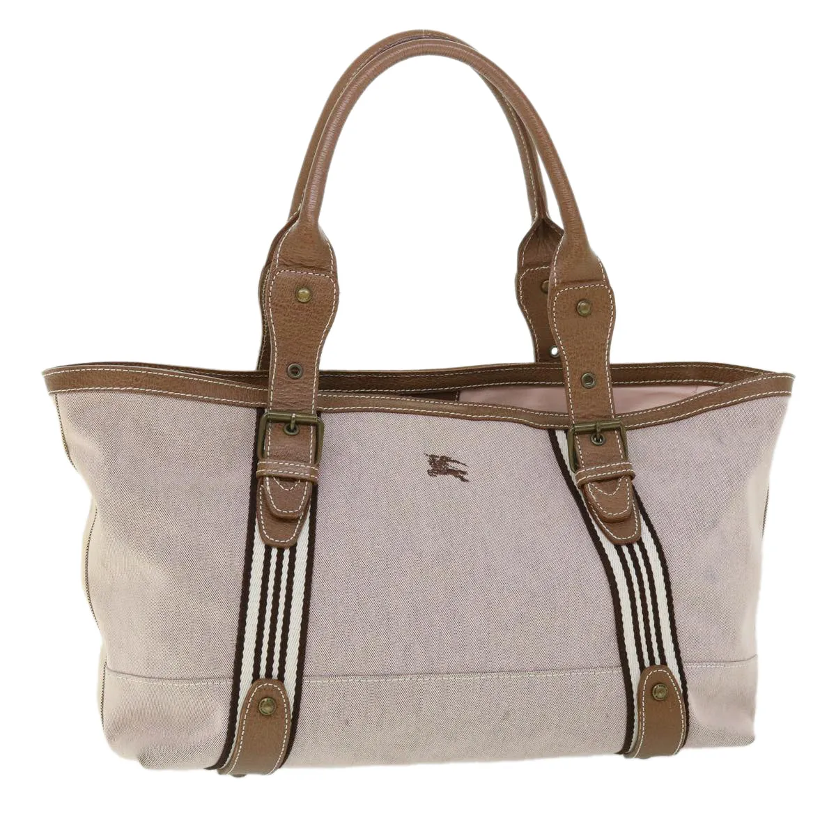 Burberry Blue Label Shoulder Bag Canvas Brown Auth ep1641