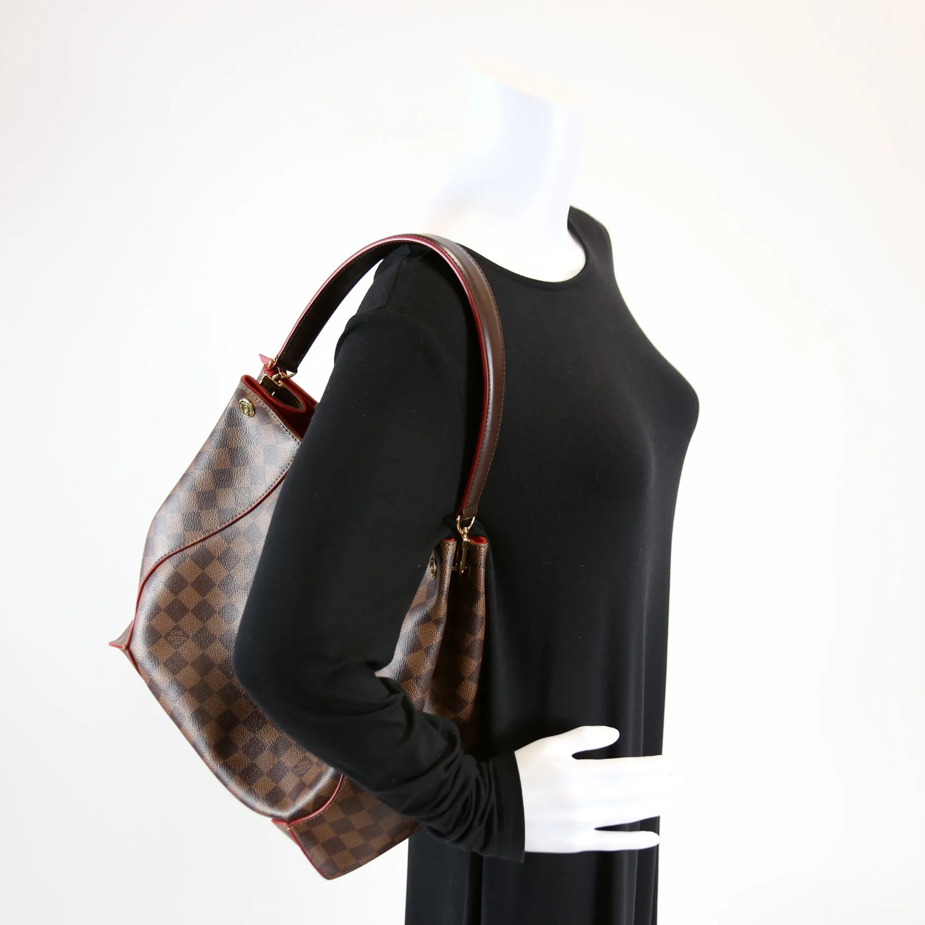 Caisa Hobo Damier Ebene