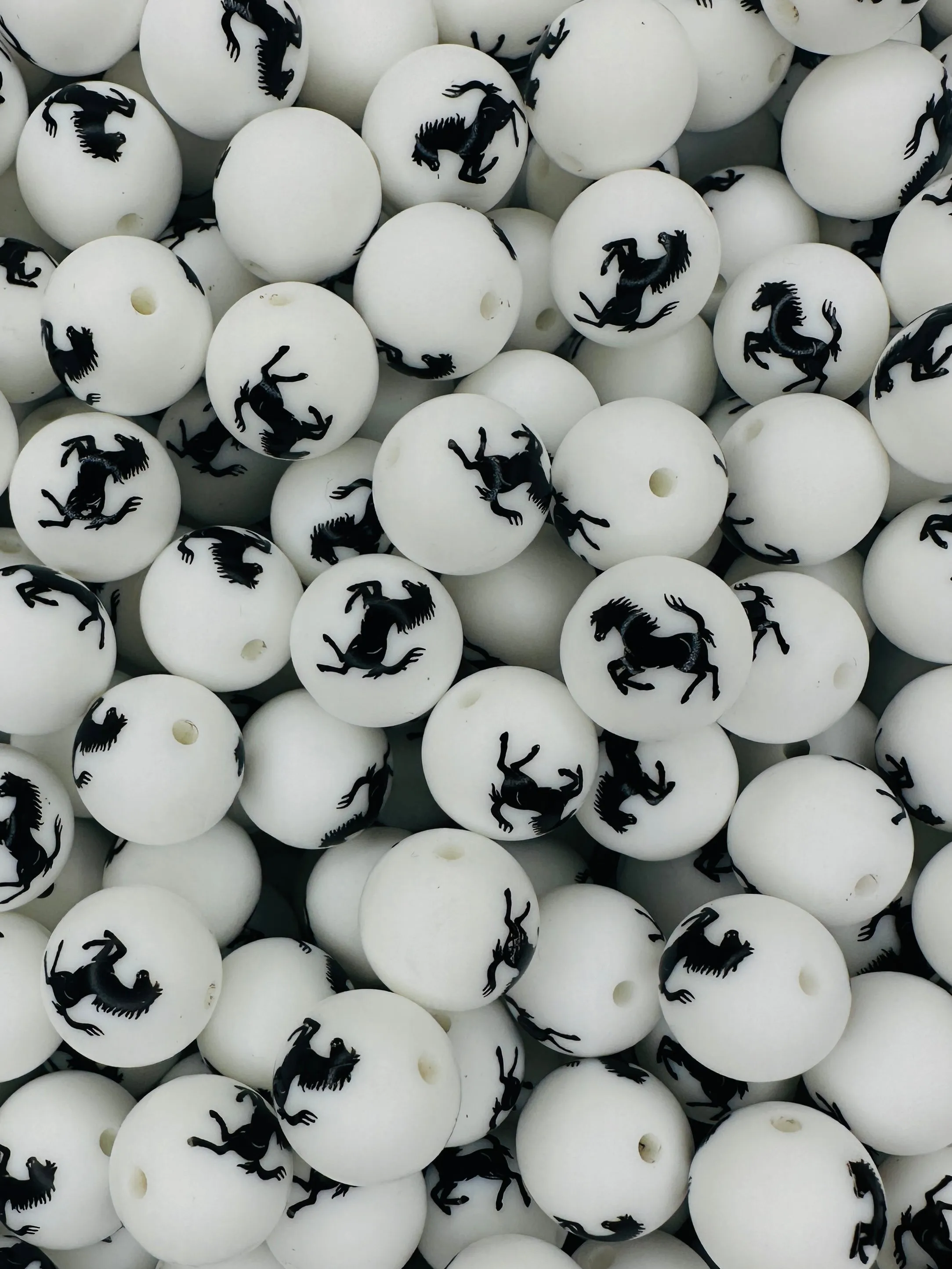 ***Discontinued*** Stampede Printed 15mm Bead