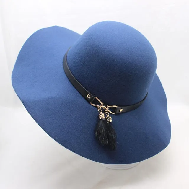 Fedora Cap Wide Brimmed Dome Hats