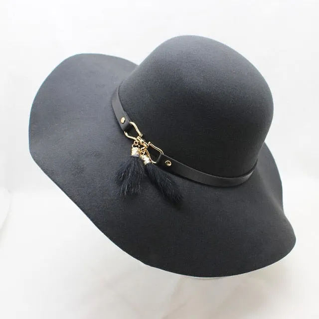 Fedora Cap Wide Brimmed Dome Hats