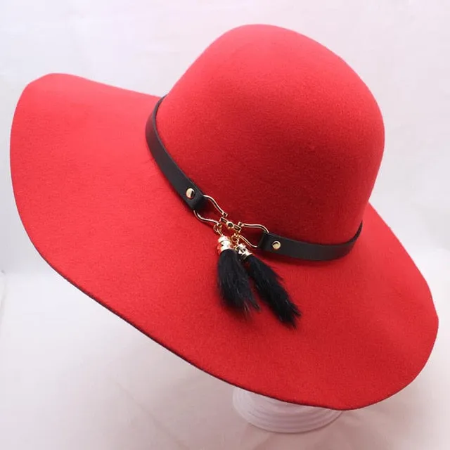 Fedora Cap Wide Brimmed Dome Hats
