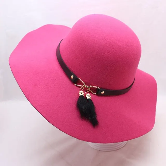 Fedora Cap Wide Brimmed Dome Hats