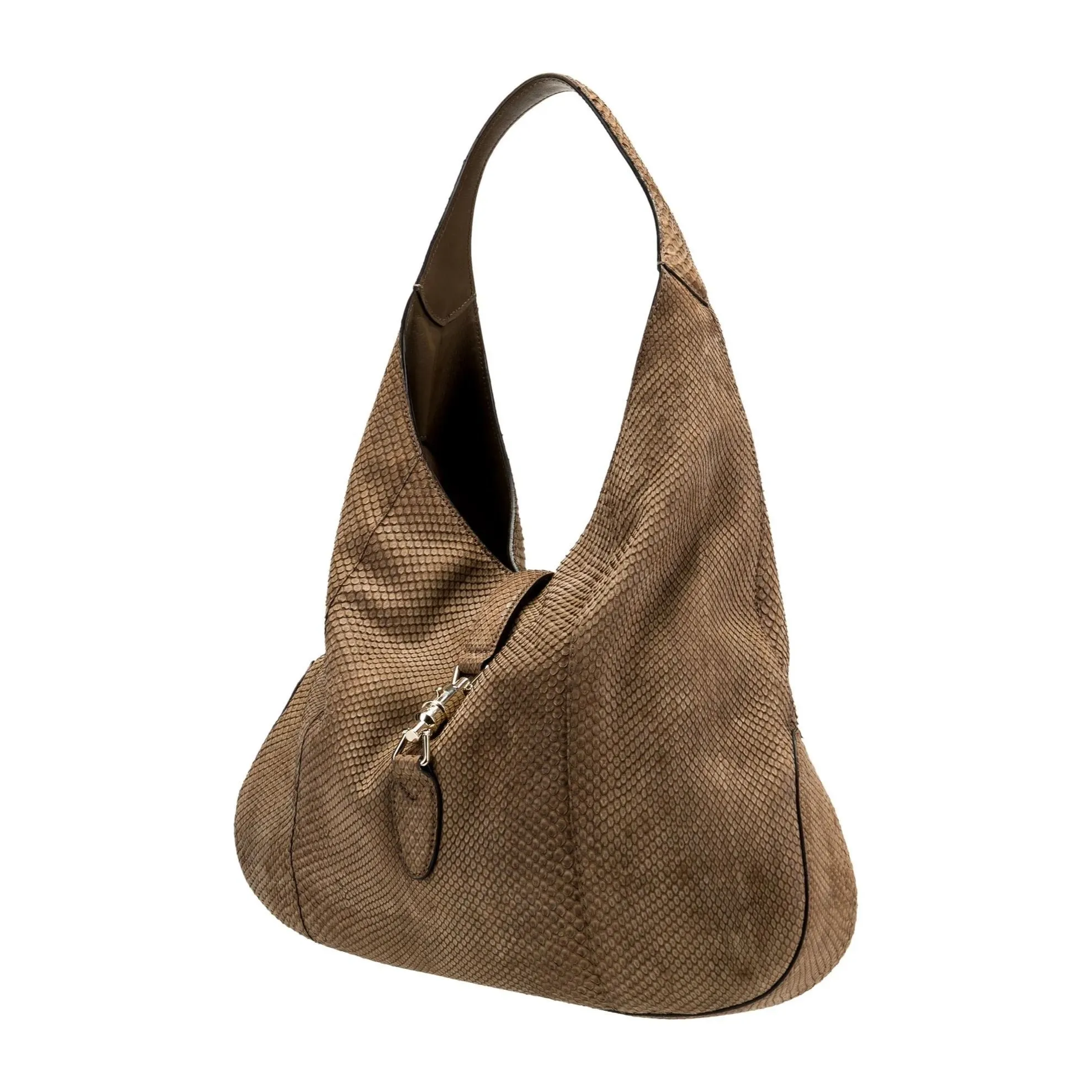 Gucci Jackie golden python hobo w gold hardware