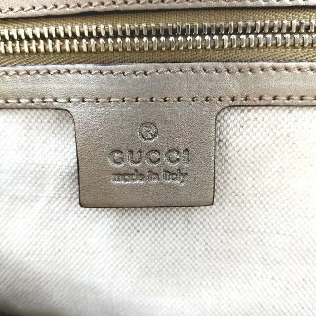 Gucci Metallic Gold Diamante Leather Jackie 1961 XL Hobo