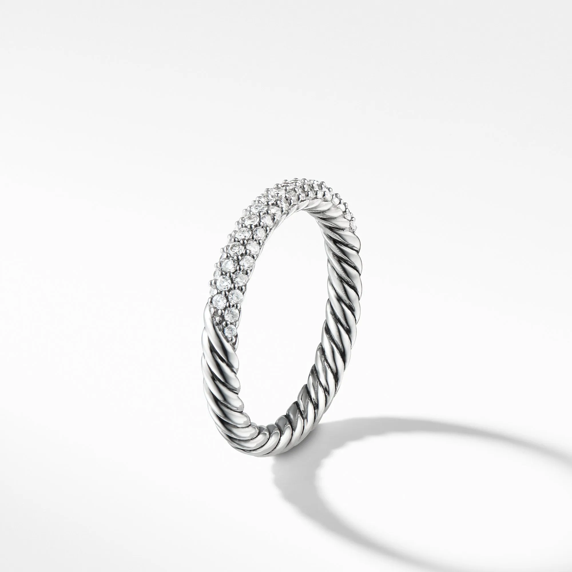Petite Pavé Ring with Diamonds