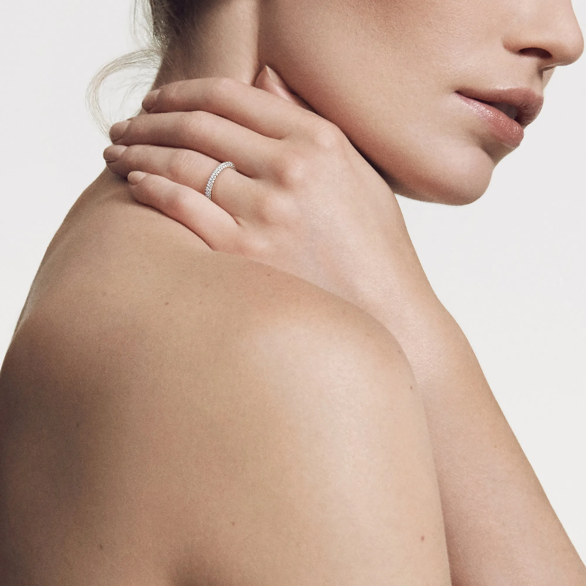 Petite Pavé Ring with Diamonds