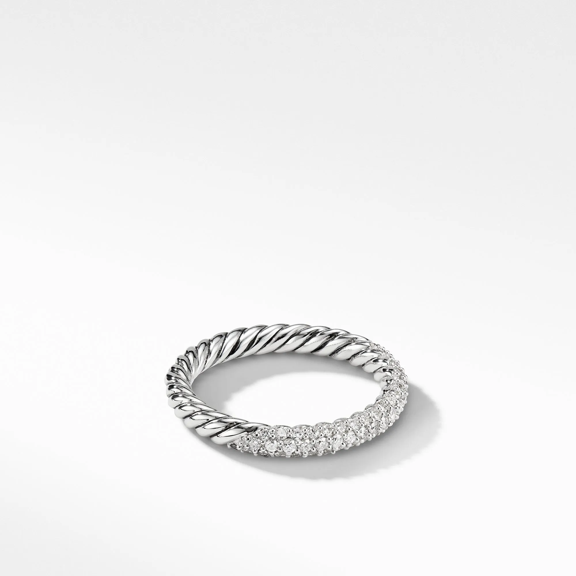Petite Pavé Ring with Diamonds