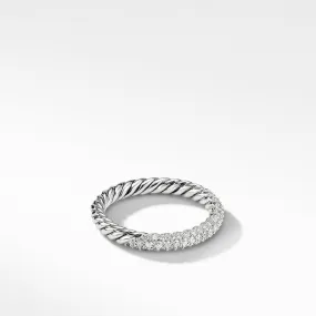 Petite Pavé Ring with Diamonds