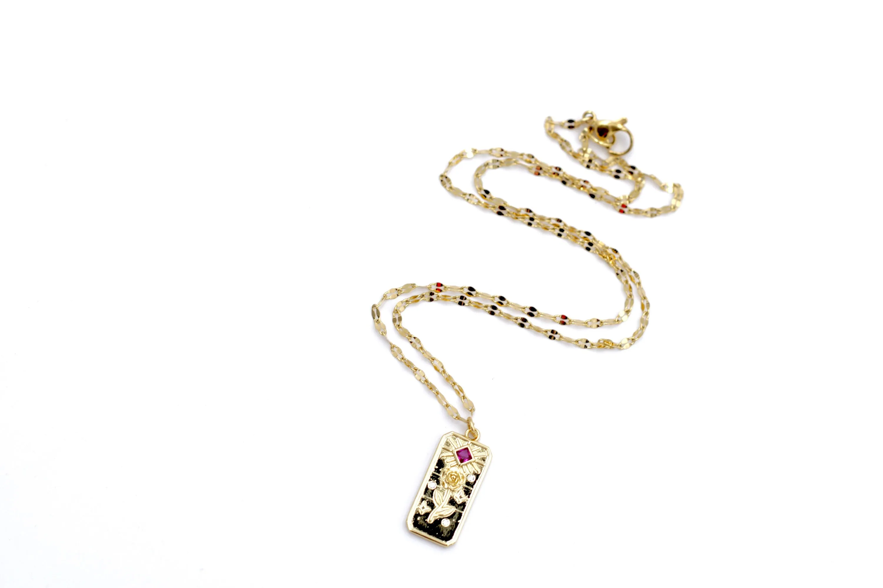 Rose Charm Necklace
