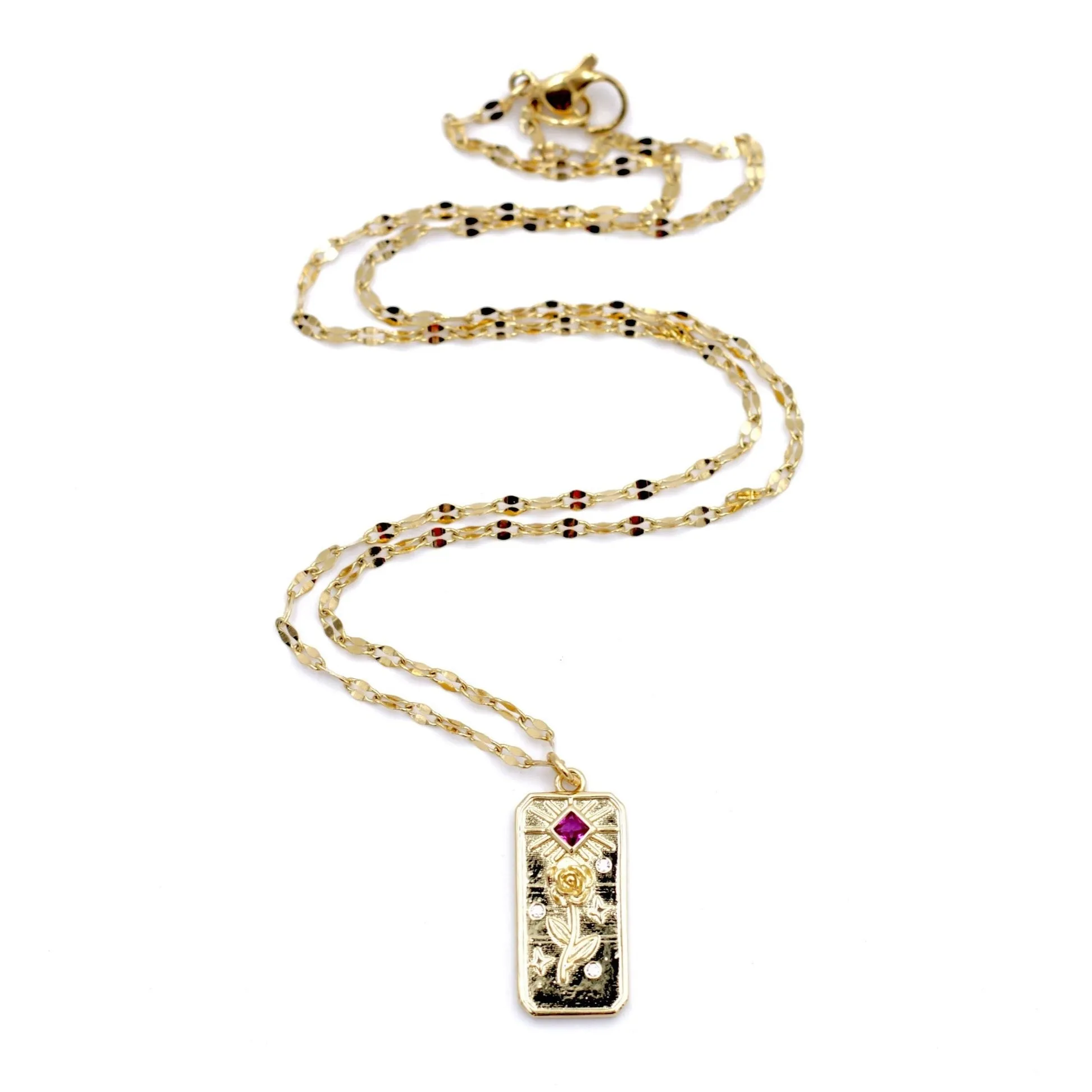 Rose Charm Necklace
