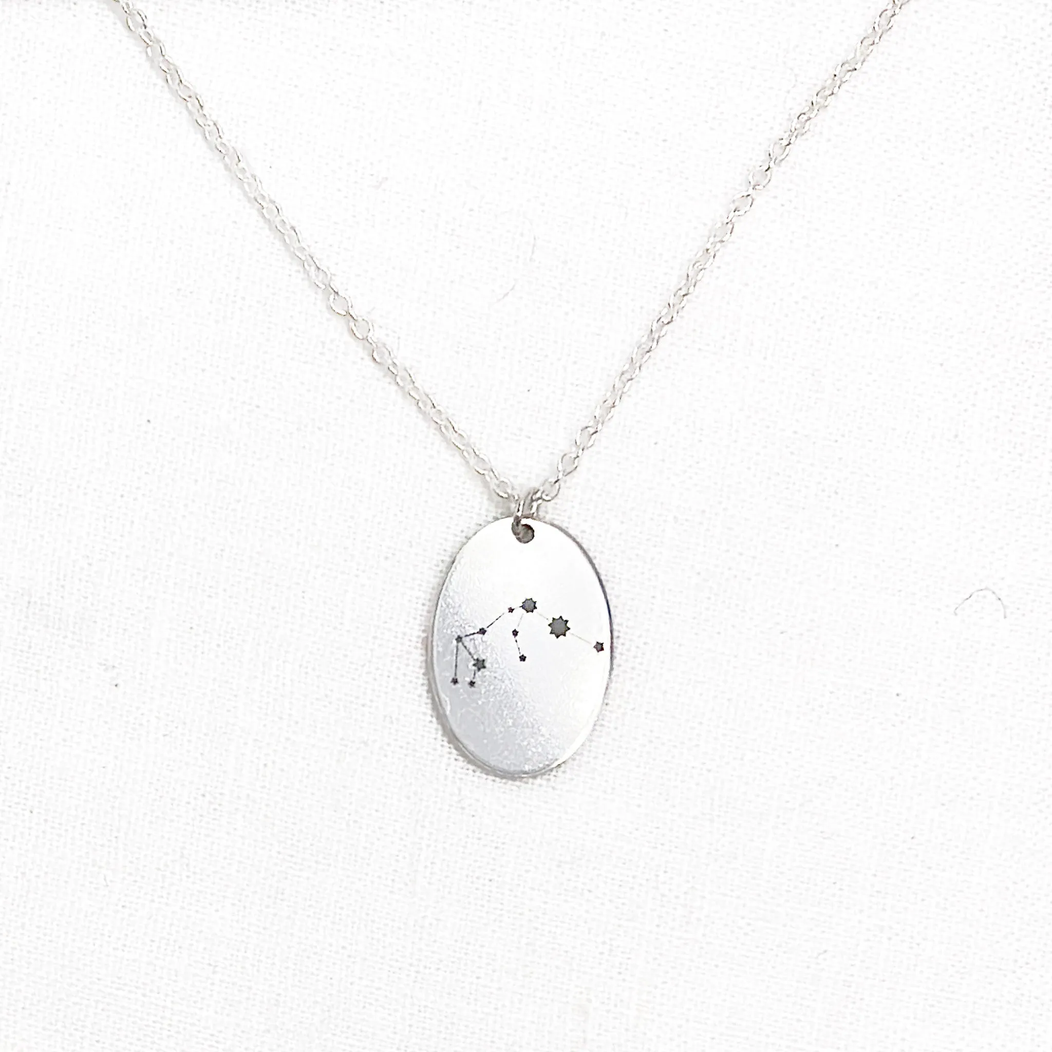 Sterling Silver Voyager Charm Necklace - Zodiac Constellations