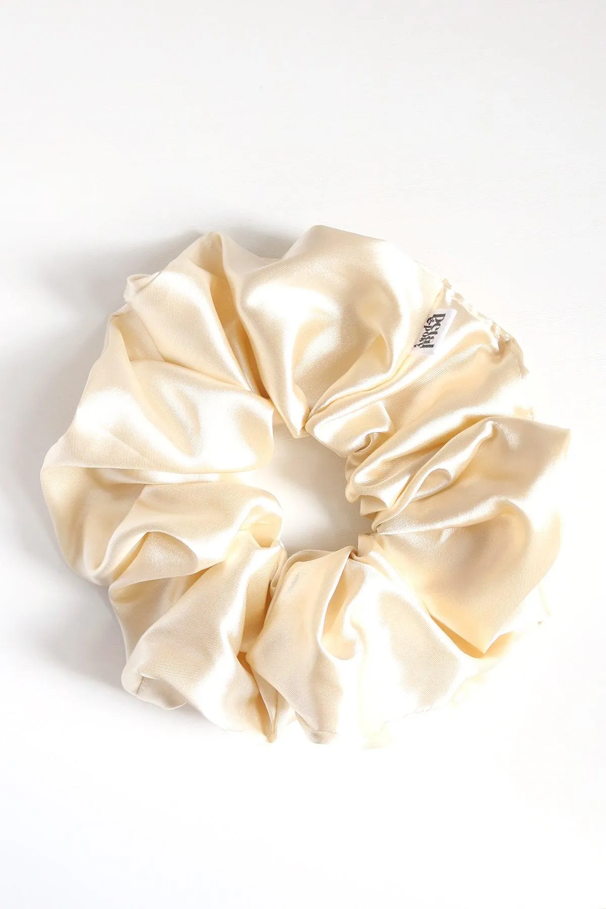 Super Fluff Silk Satin Scrunchie in Blonde