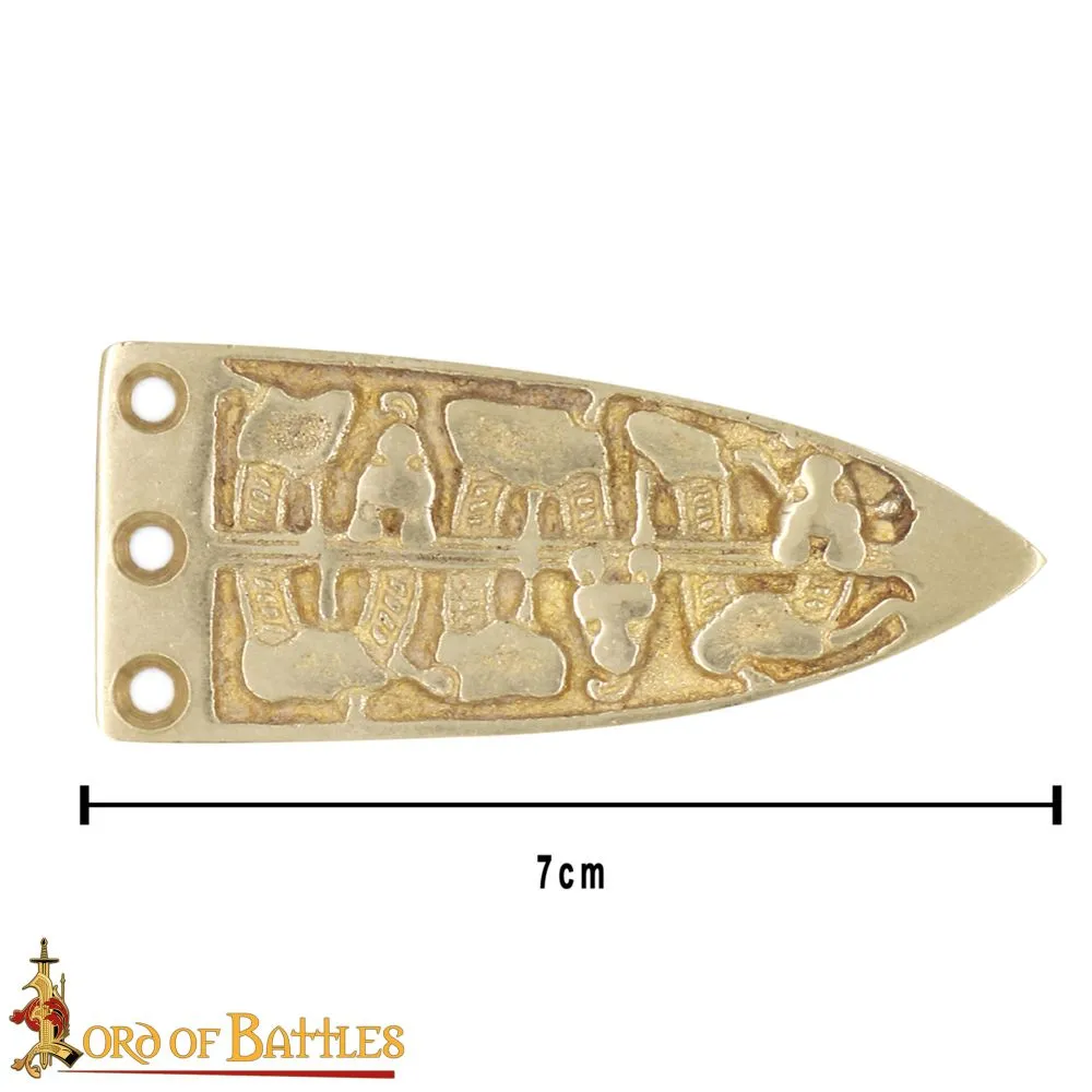 Viking Jellinge Style Belt Strap End - 35 mm wide